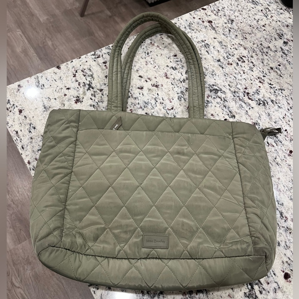 vera bradley quilted tote bag